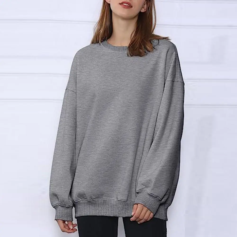 

Autumn Winter Sweatshirt Women Fall Sweatshirt Soft Breathable Women's Fall/winter Sweatshirts Loose Fit Elastic Cuffs for A