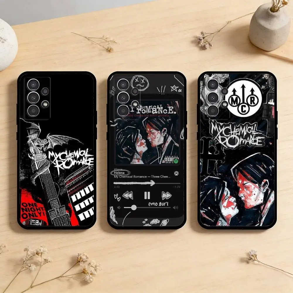 

AAA My C-Chemical Romance MCR Phone Case For Samsung Galaxy A73,A72,A71,A70,A53,A52,A51,Others Soft Black Cover