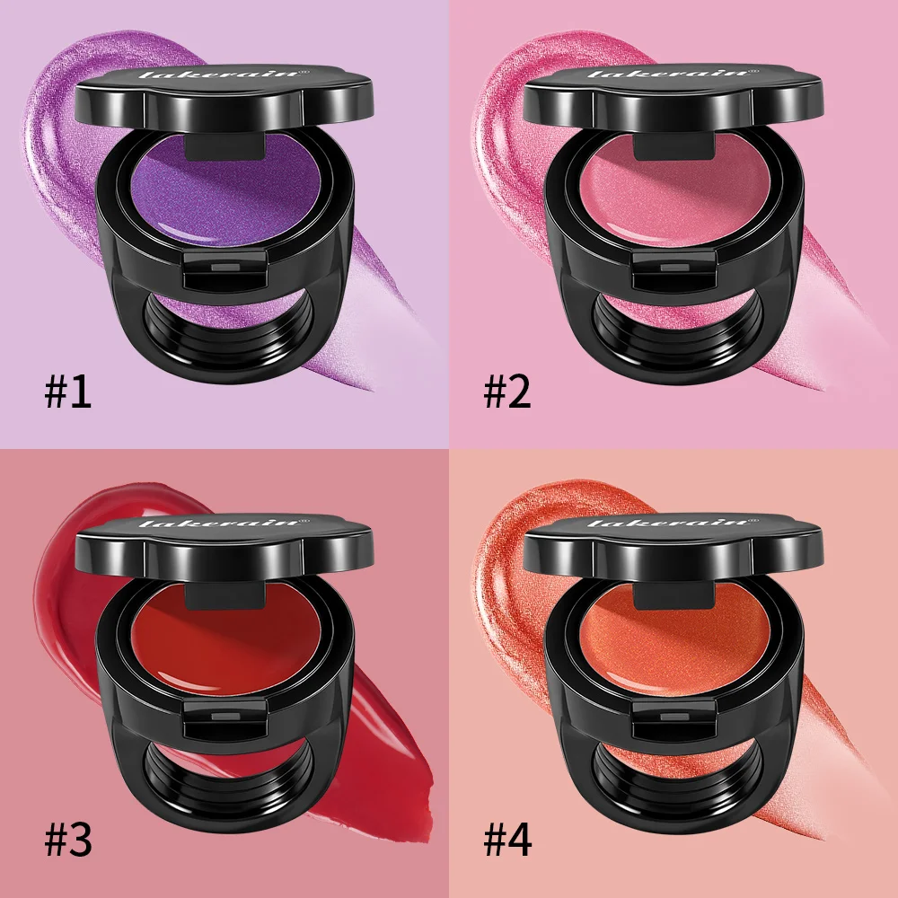 أحمر الشفاه للشفاه الخد نمط حلقة أحمر الشفاه ترطيب شير بريق تينت بلسم الشفاه غير لزجة طويلة الأمد مقاوم للماء مستحضرات التجميل #4