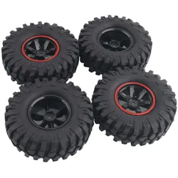 4PCS 1/10 1.9Inch Off Road Climb Rock Crawler Car Tires Super Soft 96MM Rubber Tyre Wheel Rim Hex 12MM For Tamiya CC01 D90 701A