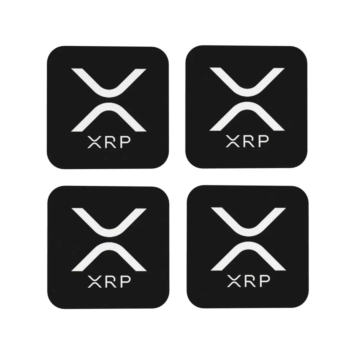 XRP - Ripple Premium Untersetzer Kaffeematten Tassen-Untersetzer Tischsets Geschirrunterlagen für Zuhause Küche Esszimmer Bar
