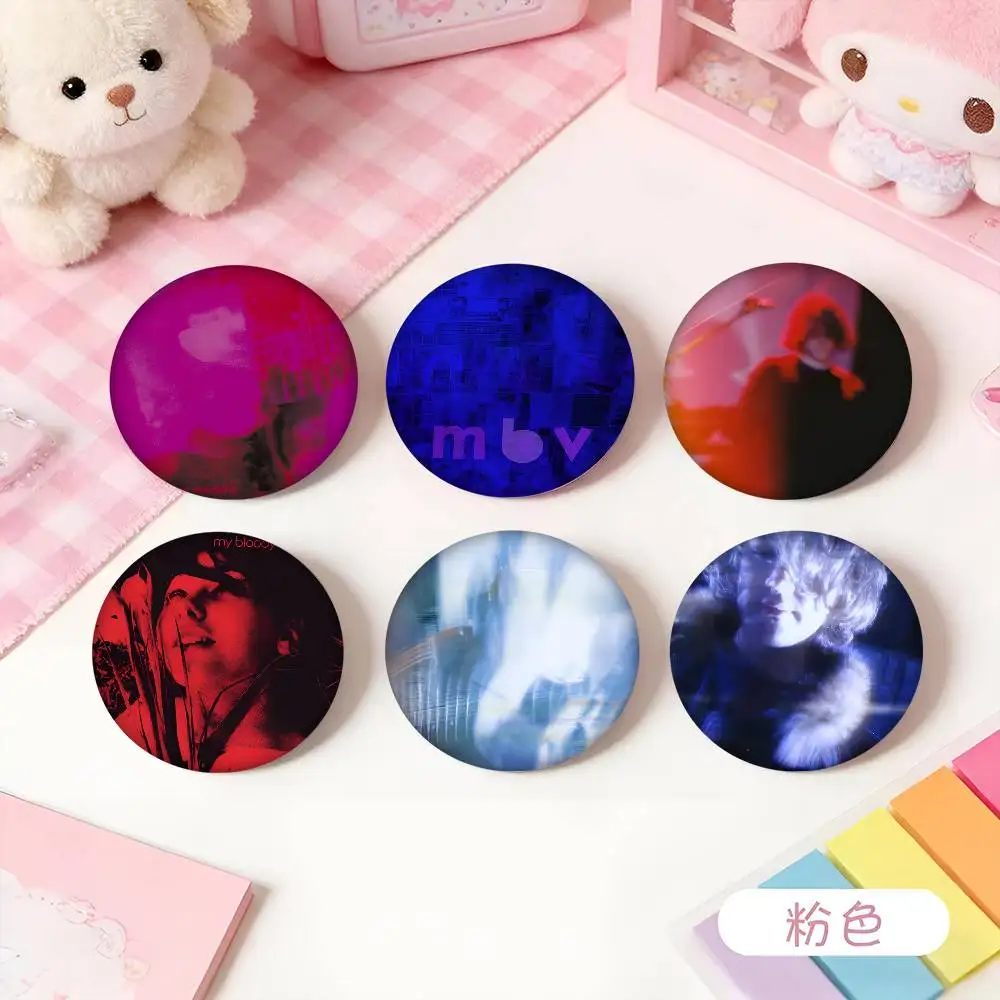 1pc Shoegaze Band M-My B-Bloody V-Valentine Cartoon Style Badge Brooches On Backpack Decoration Round Enamel Pins For Accessorys