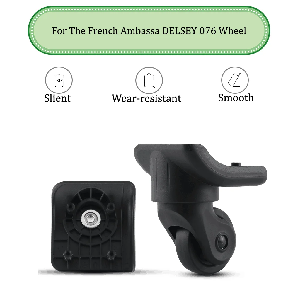 

For The French Ambassa DELSEY 076 Universal Wheel Replacement Suitcase Silent Smooth Shock Absorbing Durable Accessories Wheels