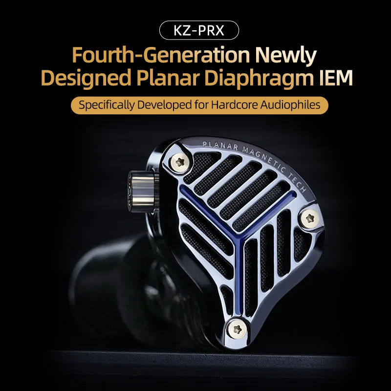 

KZ PRX new flat diaphragm in-ear headphones HIFI high-quality fever-level flat unit live ear return