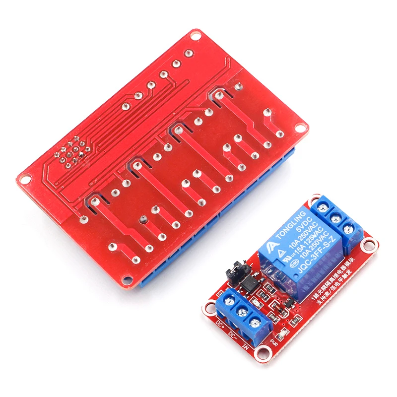 واقي لوحة وحدة التتابع مع optodual ، 1 ، 2 ، 4 ، 8 قنوات ، 5 فولت ، 12 فولت ، مشغل مستوى عالٍ ومنخفض لاردوينو #5