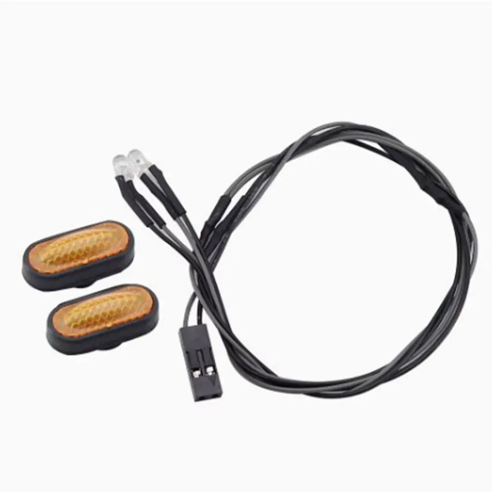 1/8 1/10 1/14 rc crawler carro sinal de volta reboque caminhão motocicleta luz 3 cores plástico universal luzes freio para 1 par