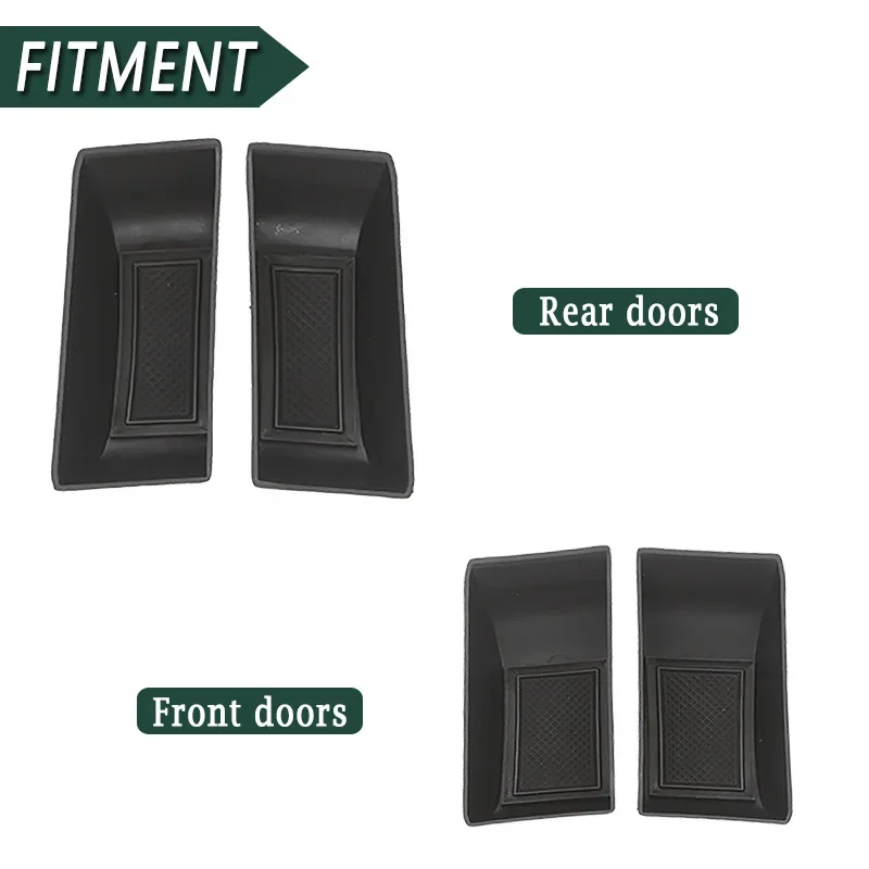 Front & Rear Door Interior Storage Box Tray Organizer For BYD Atto 3 Yuan Plus 2022-2023 Collection Space Interior Accessories