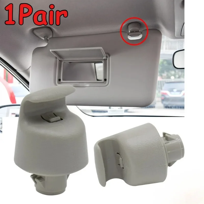 Apktnka 2-Pack Sun Visor Clips Hooks Holder Buckle Bracket Retainer for Nissan X-Trail T32 Teana L33 Altima L33 Murano Rogue