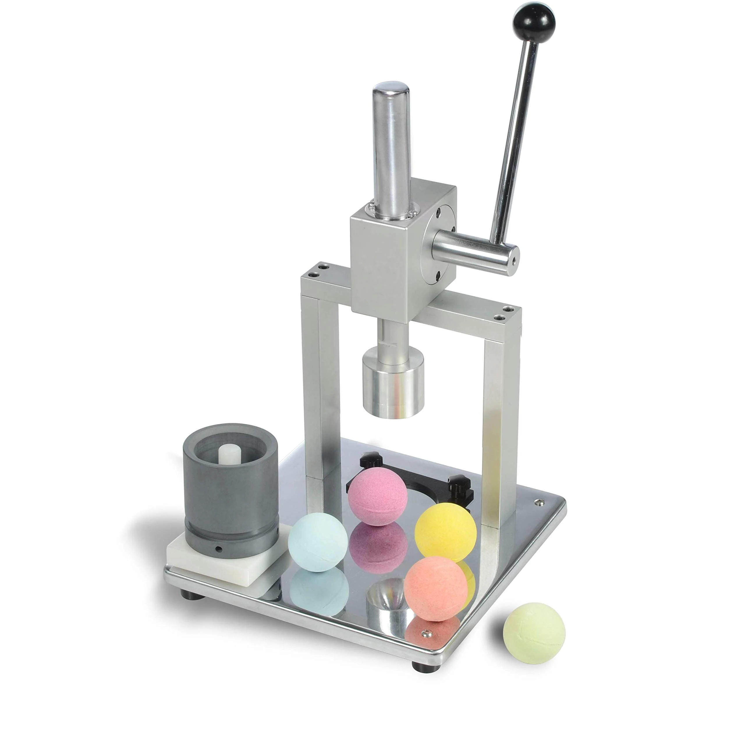 Home Small Spa Bath Bomb Ball Machine DIY Stainless Steel Bath Bomb Press Stainless With 2 Aluminum Molds Bath Bomb Molds