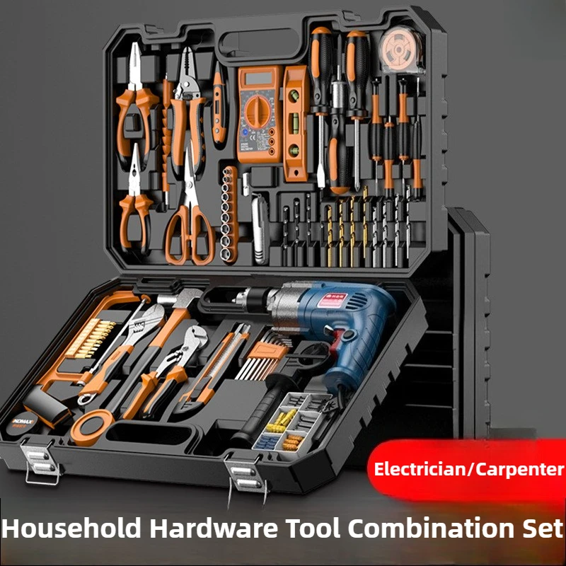 

Комбинированный набор инструментов для бытовой техники, электрик, плотник, специальный инструмент для ремонта, электрическая дрель, набор ударных дрелей