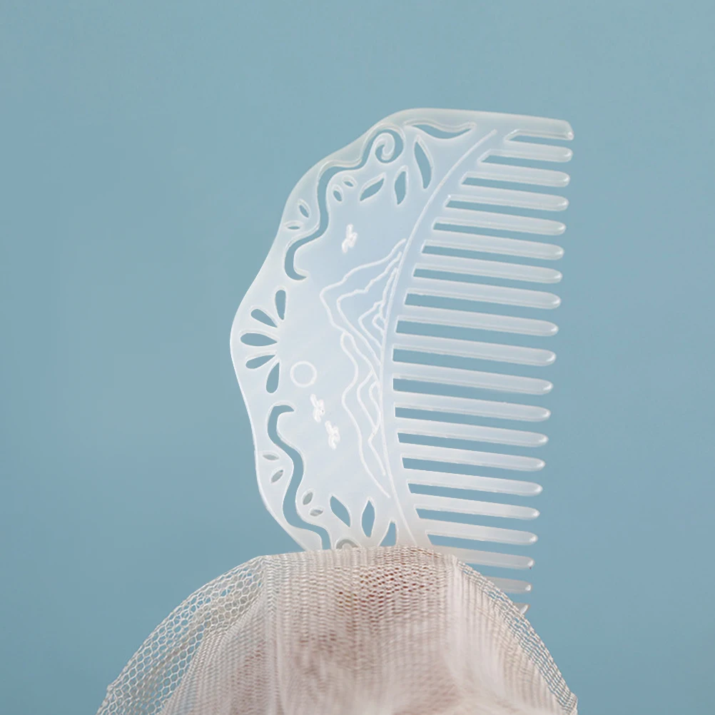 

2Pcs Women Hair Side Combs Chinese Style Decorative Hairdressing Comb Hair Styling Tools for Daily Wear Elegant Traditional Look