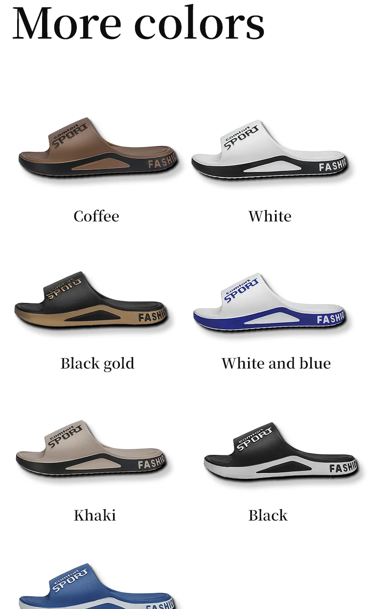 Modische Slide-Sandalen für Herren, Sommer, rutschfest, bequem, flache Sohle, Hausschuhe für drinnen und draußen, trendiger, atmungsaktiver Heimschuh – Detail 5
