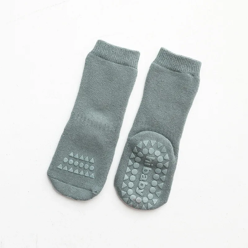 Thicken Autumn Winter Baby Boys Girls Socks Rubber Slip-resistant Floor Socks Infant Kids Knee High Socks Baby Warm Home Shoes