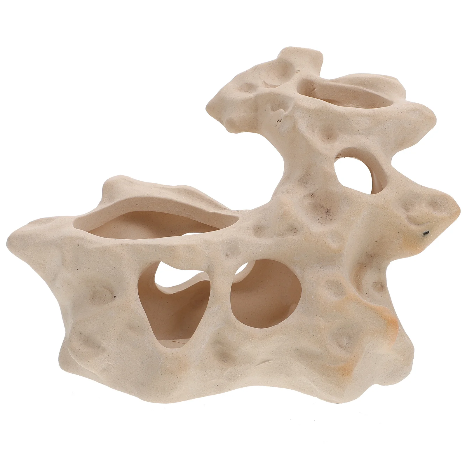 

Ceramic Fish Tank Hiding House Lifelike Aquarium Ornament Decor for Small Large Tanks Shrimp Hiding House Fish Tank Landscape