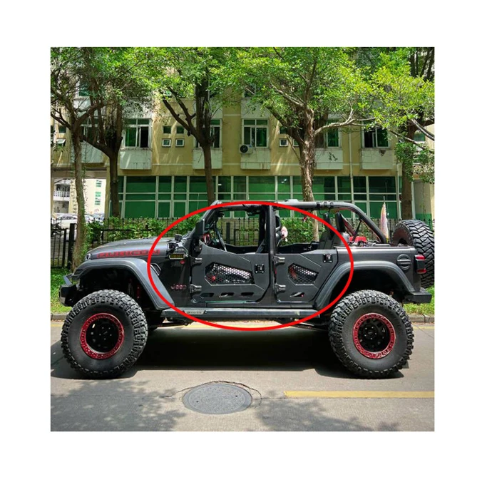 LantsunSummer 4 Doors Steel Renegade Half Door JL1172  with mirror for jeep for wrangler 2018-2024