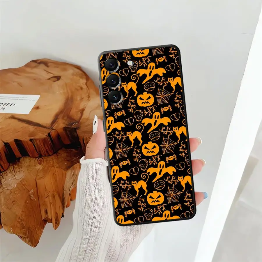 เคสโทรศัพท์ลายมอนสเตอร์ฮาโลวีนแบบนิ่มสำหรับ Samsung Galaxy A06 Note 20 Ultra 9 10 A30 A40 A03 A05 A07 A50 A70 A01 A02 A04