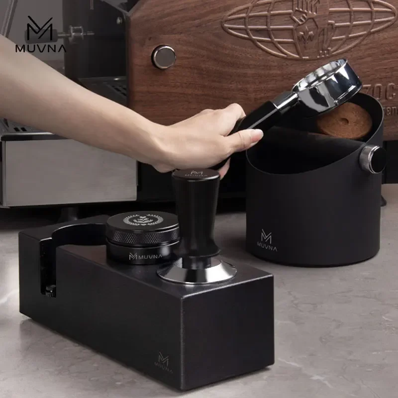 MUVNA ماكينة القهوة ABS مسحوق الصحافة حامل مقبض قوس مسحوق القماش مسحوق الصحافة تخزين 51/54/58 مللي متر الخبث وعاء