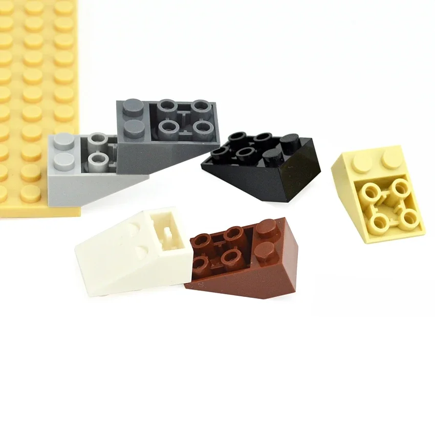 DIY Building Blocks 2x3 Slope Face Reverse Bricks 30PCS Accessories Technical MOC Parts Educational Toys Compatible with 3747