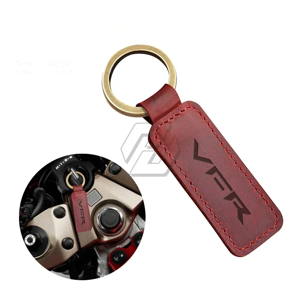 

Для моделей Yamaha VFR 750 800 1200, брелок для ключей из воловьей кожи, брелок для ключей