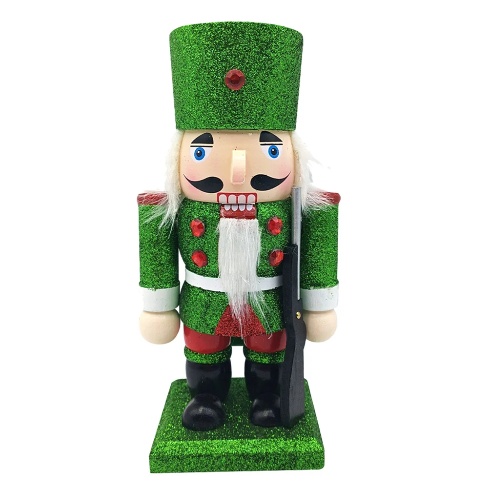 

Festival Wooden Nutcracker Decoration Christmas Traditional Soldier Ornament Multi Scene Use for Room Shelf Table Top Xmas