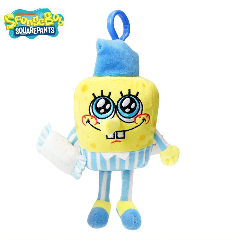 Spongebob Squarepants Original Stuffed Plush Toy Pendant Keychain Patrick Star Squidward Tentacles Gary Birthday Gift for Kids