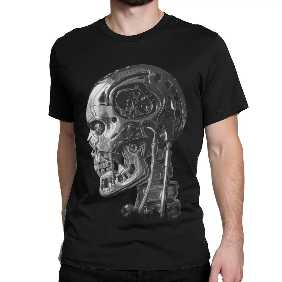 Terminator Robot T-Shirts for Men Women Amazing 100% Cotton Tee Shirt Crewneck Short Sleeve T Shirts New Arrival Clothes