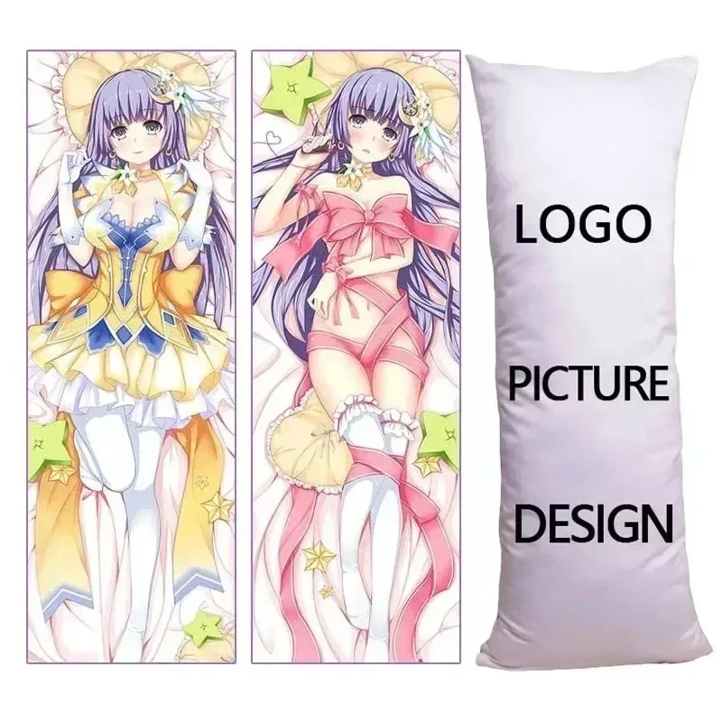 Custom Body Pillow Case Personalized Customized Long Pillow Cover with Any Picture/Text Gift for Family Wife Husband Friends Pet