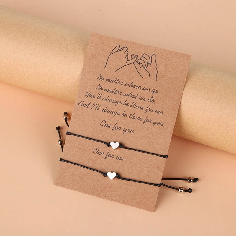 Couple Special Heart Bracelet Gift for Boy/Girlfriend Alloy Bracelet Adjustable