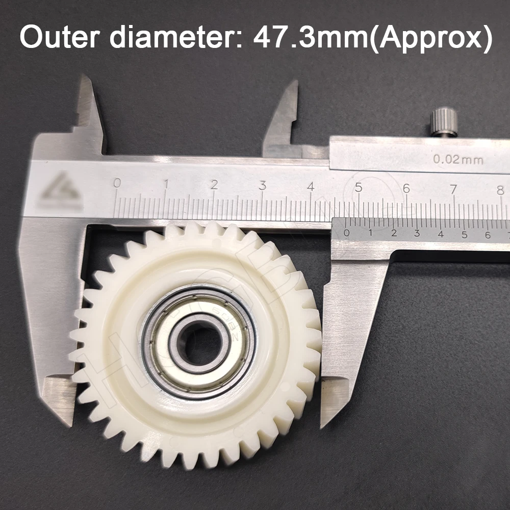 Ingranaggio planetario obliquo da 47,3x13mm Ingranaggi elicoidali da 35 denti con cuscinetti da 7,94 mm Ingranaggio in nylon per bici elettrica per