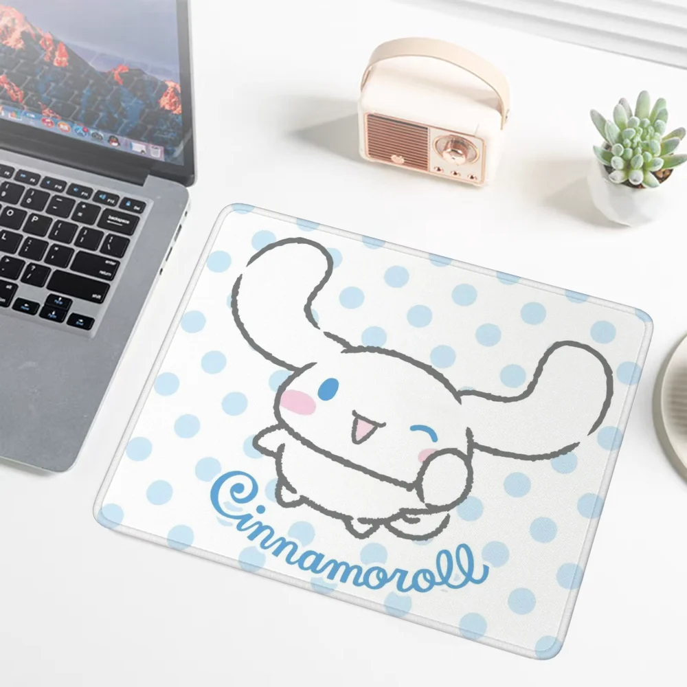 Keyboard Cinnamoroll Small Mouse Pad Sanrio Cute Desk Mat Pc Gaming Accessories Mausepad Pad on the Table Gamer Cabinet Mousepad