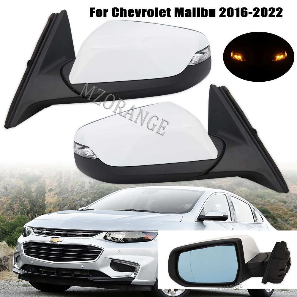 

Auto Outside Rear View Mirror For Chevrolet Malibu XL 2016 2017-2020 Car Side Heated Mirror light turn signal assy Accessories