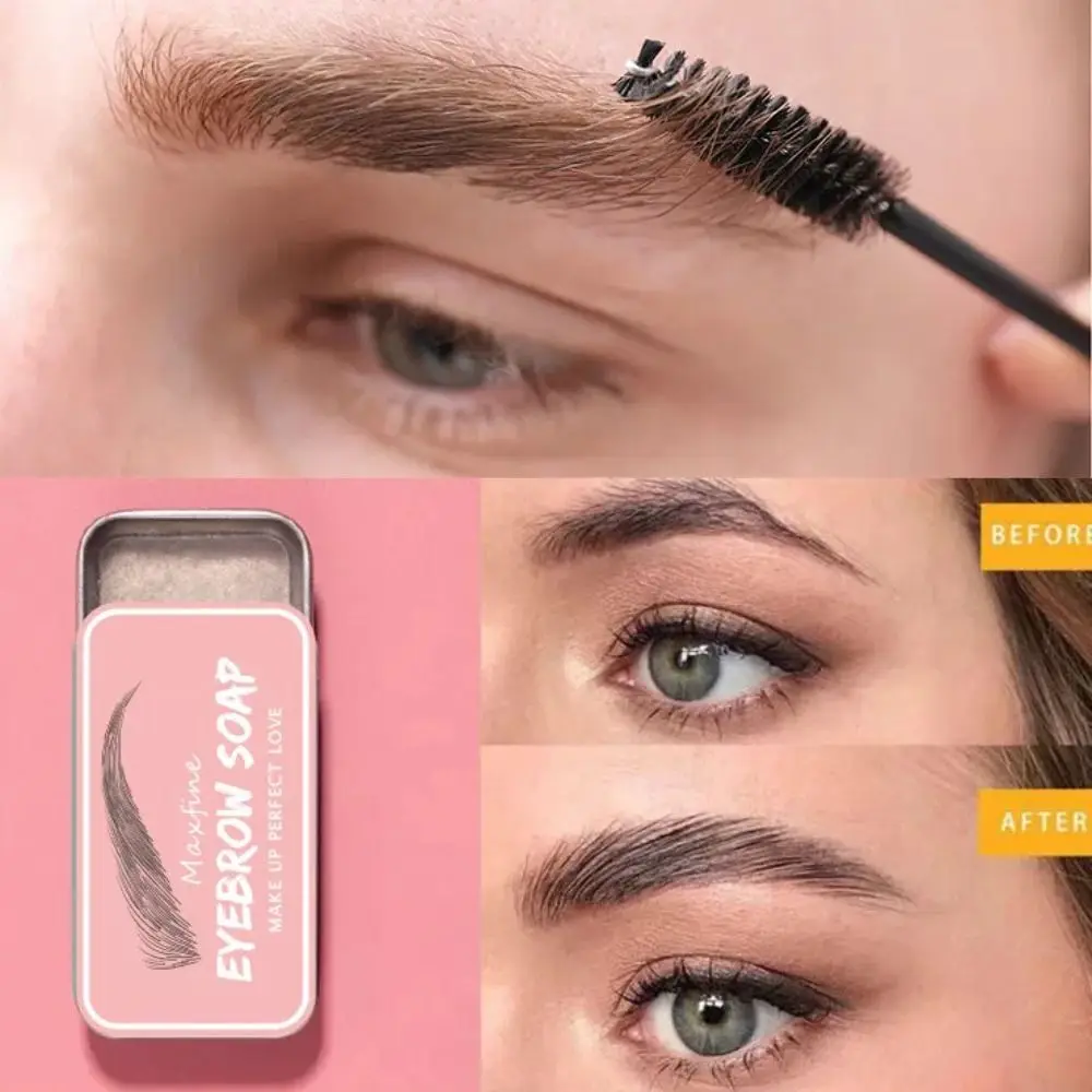 Eyebrow Styling Gel 3D Eyebrow Styling Cream Waterproof Makeup Eyebrow Sculpt Soap Transparent Long Lasting Brows Wax Sculpt