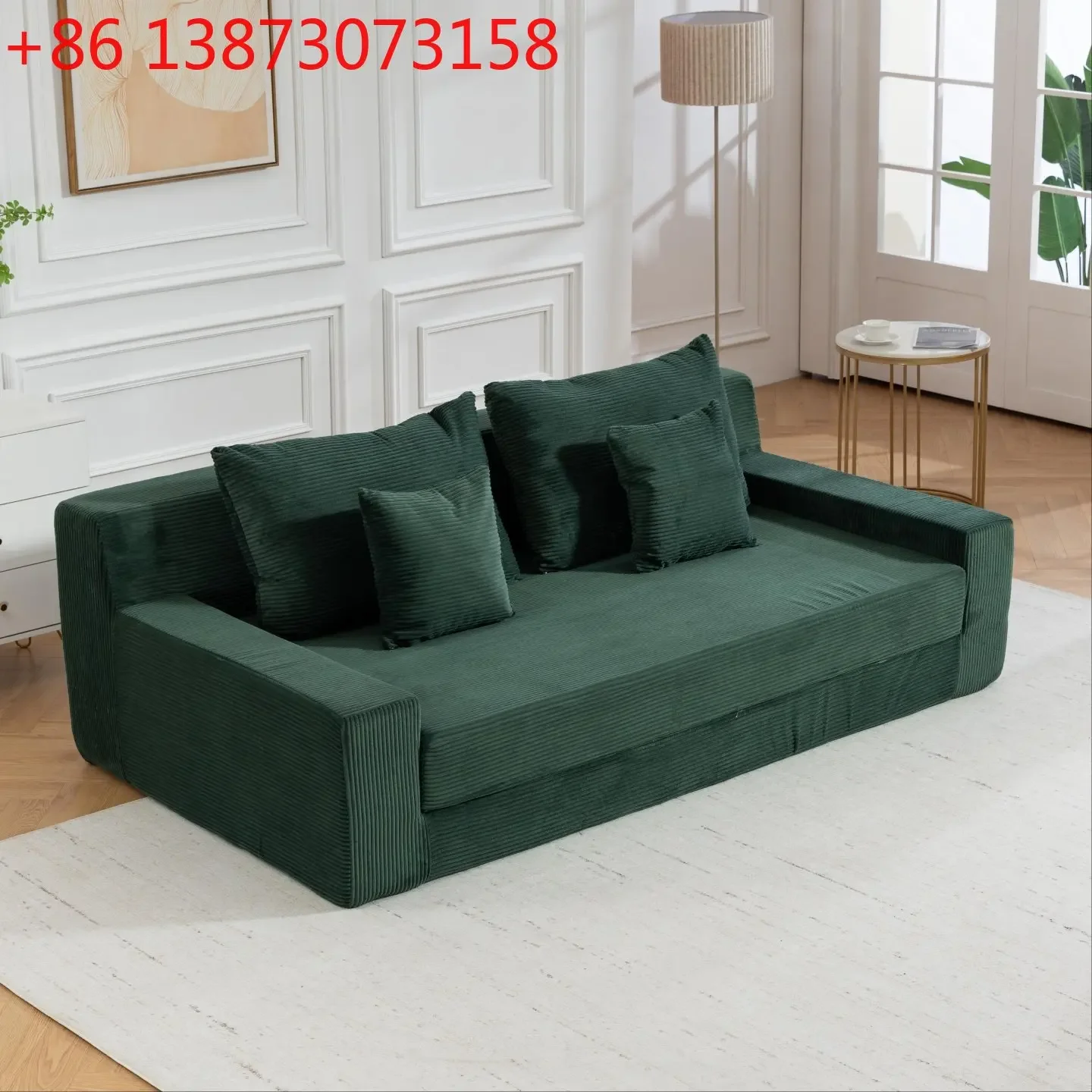 Compressed double-layer casual tatami sofa sponge integrated forming small apartment folding vacuum roll bag compression sofa