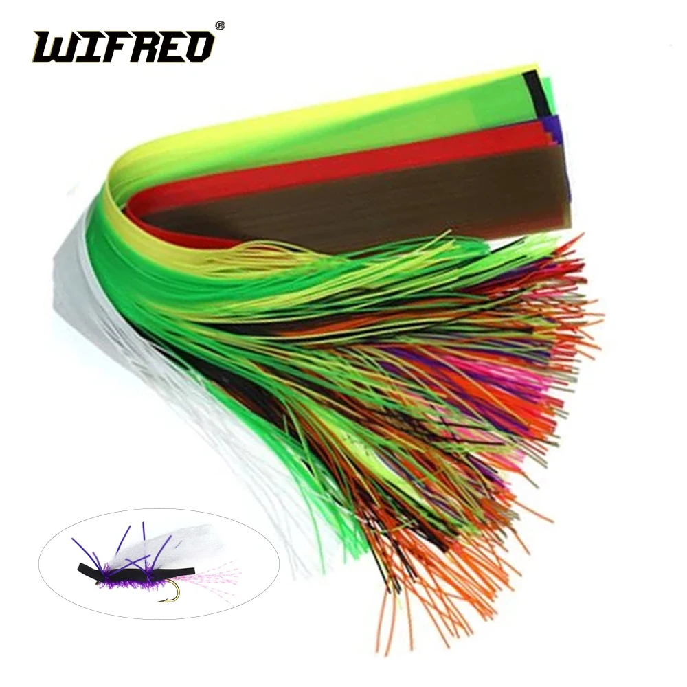 

Wifreo 40 strands 30cm Silicone Rubber String For Soft Worm Trout Fly Legs Fishing Jig Lure Skirts Fly Tying Material