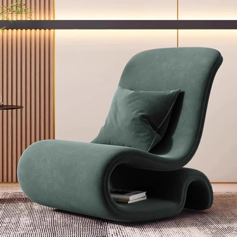 Italian single sofa chair modern simple living room balcony special-shaped lazy chair light luxury designer personalized