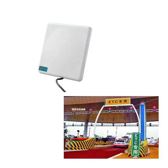 Lettore di schede di controllo accessi per veicoli RFID uhf a lungo raggio con antenna personalizzata VI-86R 12dbi