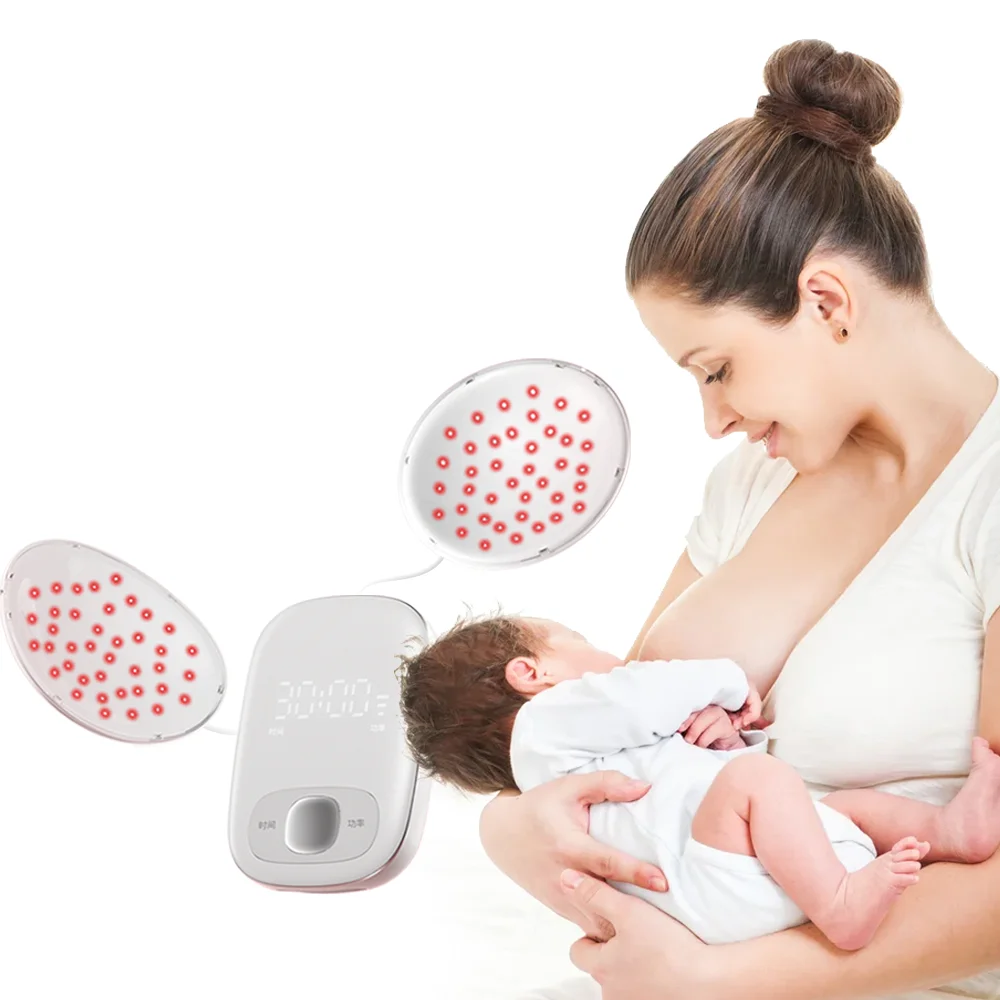 

Home Use Breast Massager Red Led Light Therapy Device for Breastfeeding/Nursing Pain Relief Mastitis Female Healthcare