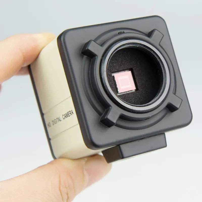 Sony-مستشعر CCD مقاس 1/3 بوصة ، عدسة كاميرا صناعية ، مجهر خرج BNC AV ، واجهة تثبيت C
