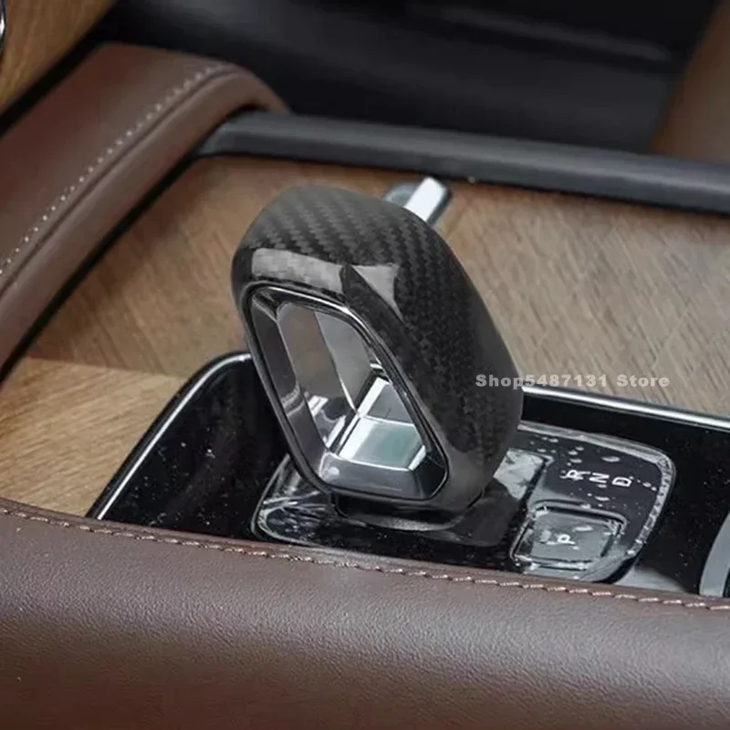 Central Control Gear Head Shift Knob Cover Sequin Trim for Volvo XC60 XC90 S60 V60 S90 V90 XC40 C40 Accessories 2022 2023 2024