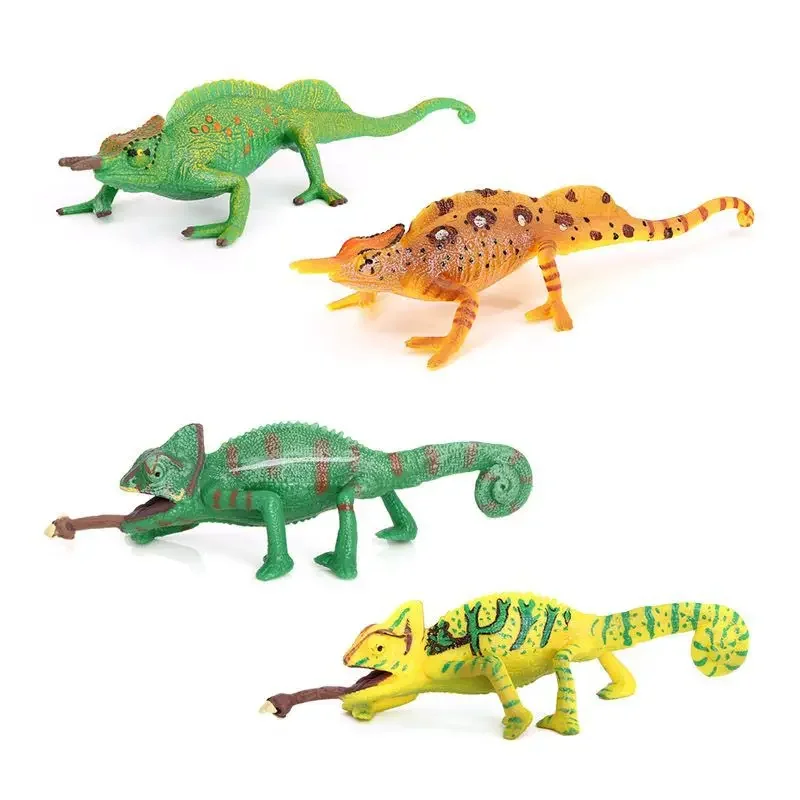 Simulation animal model reptile amphibious green iguana lizard quadruped snake lizard model children\'s trickster toy