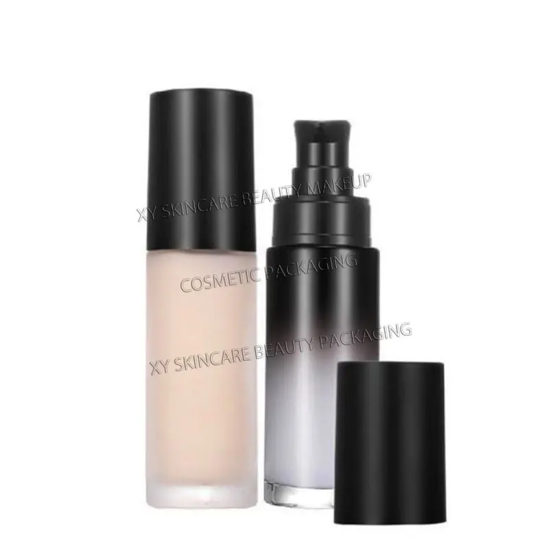 5pcs 30ml glass bottles makeup foundation beauty cosmetic packaging lotion primer refill bottles