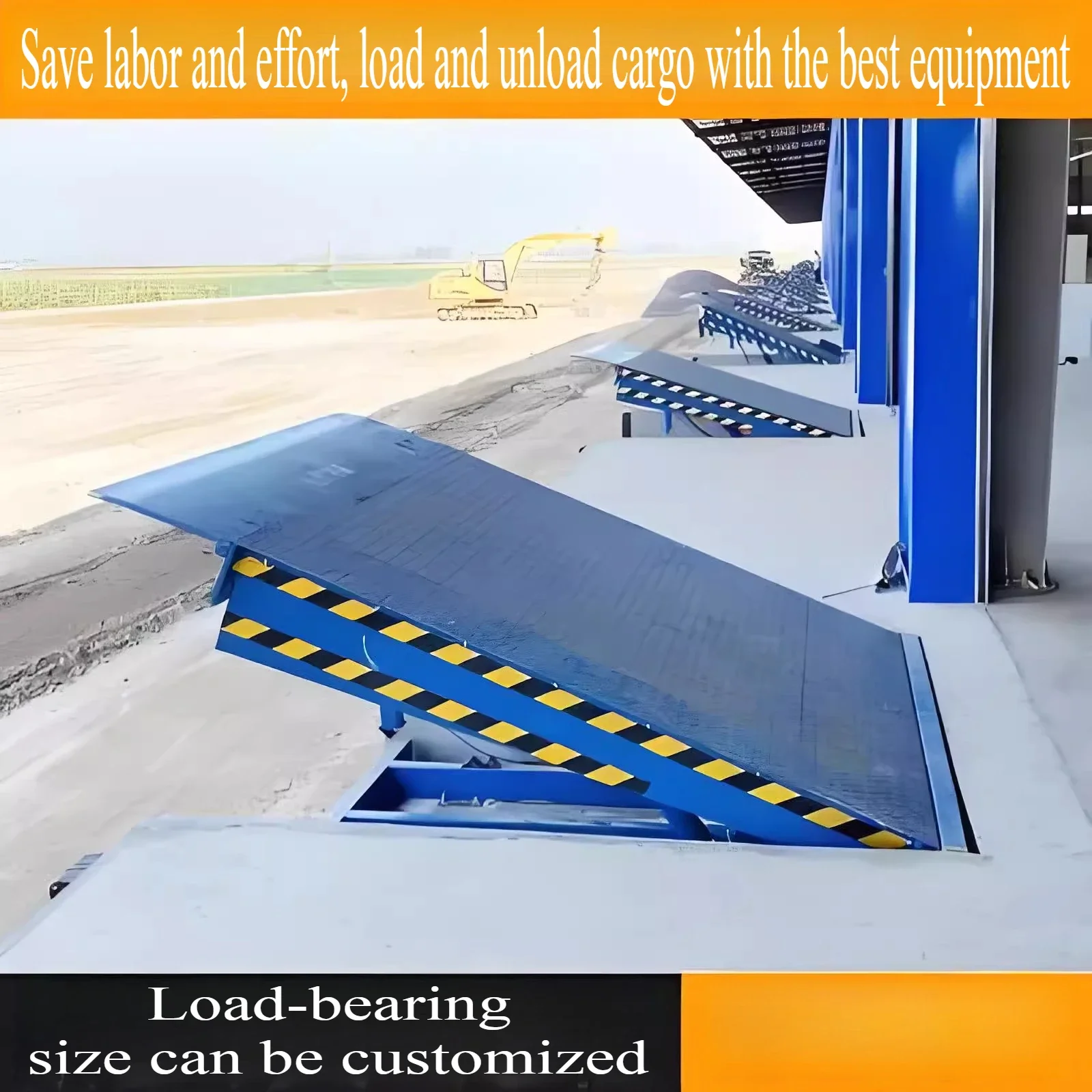 

Fixed Loading Dock Ramp | Container Loading Platform | Electric Lift Slope for Logistics Export Cargo Container Handling