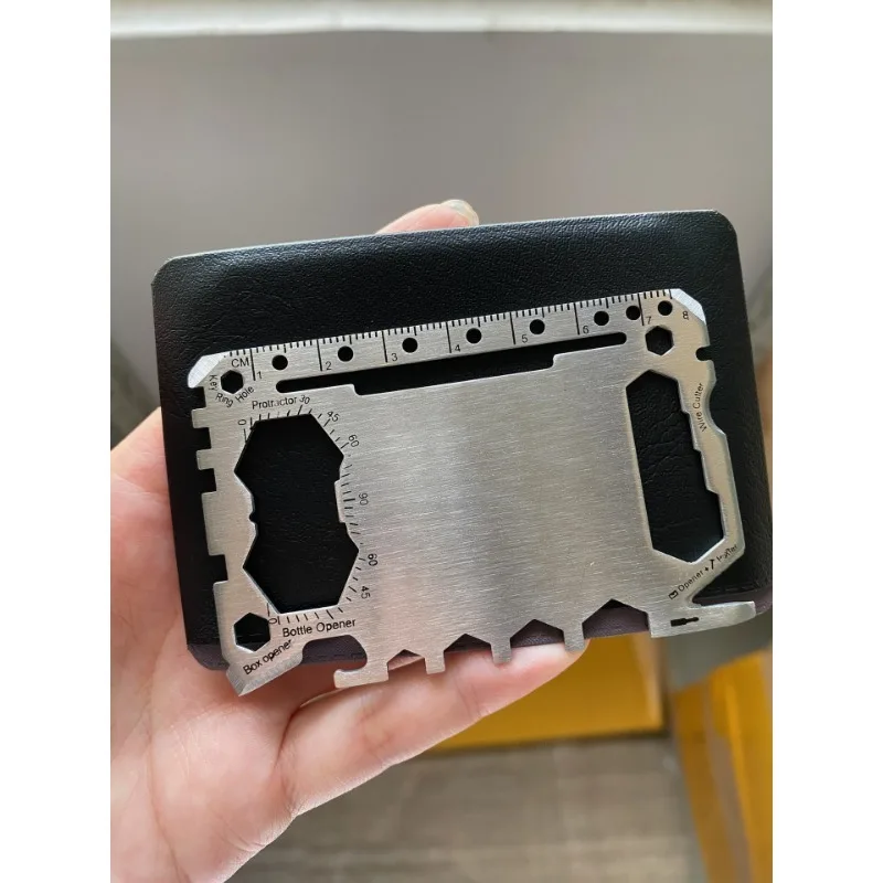 Multifunctional 46 in 1 tool card Carry multi-purpose survival accessories with you outdoors gadgets Portable Camping tool card.