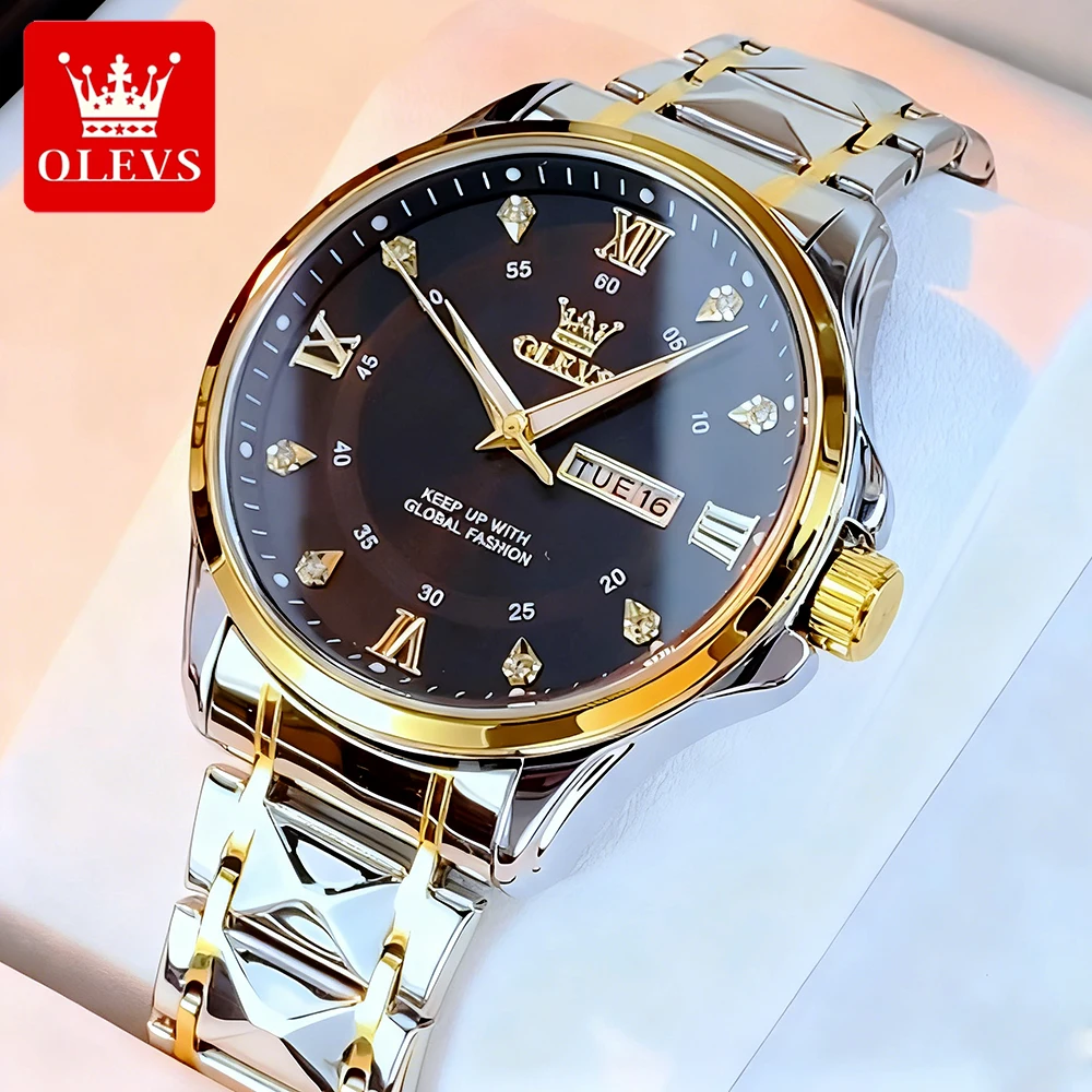 OLEVS Men's Watches Luxury Fas - Anti-Magnetic Watch 评论和价格