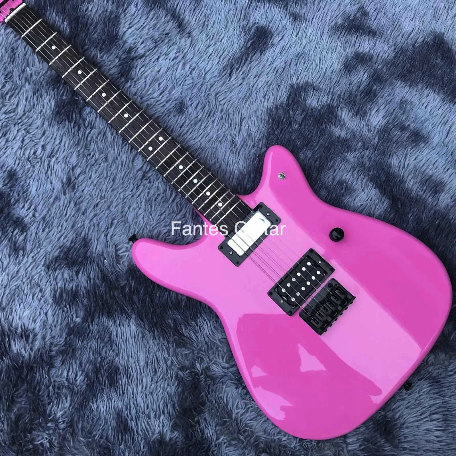 

Custom Iban Wilshire Special Irregular Shaped Electric Guitar in Pink Color