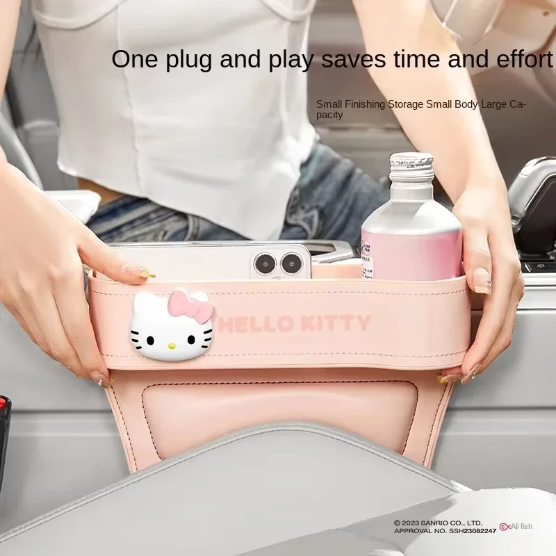 

Sanriou Car Seat Clearance Storage Box Multifunctional Storage Box Key Box Storage Rack Cartoon Hello Kitty Car Accessories Gift
