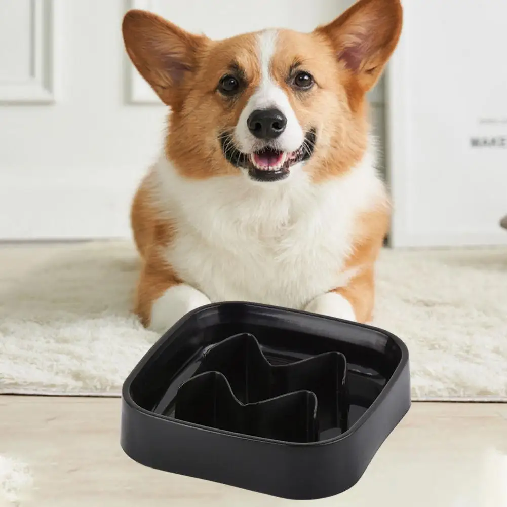 Pet Slow Feeder Bowl Spill-proof Slow Feeding Pet Bowl with Anti-choking Design for Medium Small Dogs Food Dish for Cats Puppies