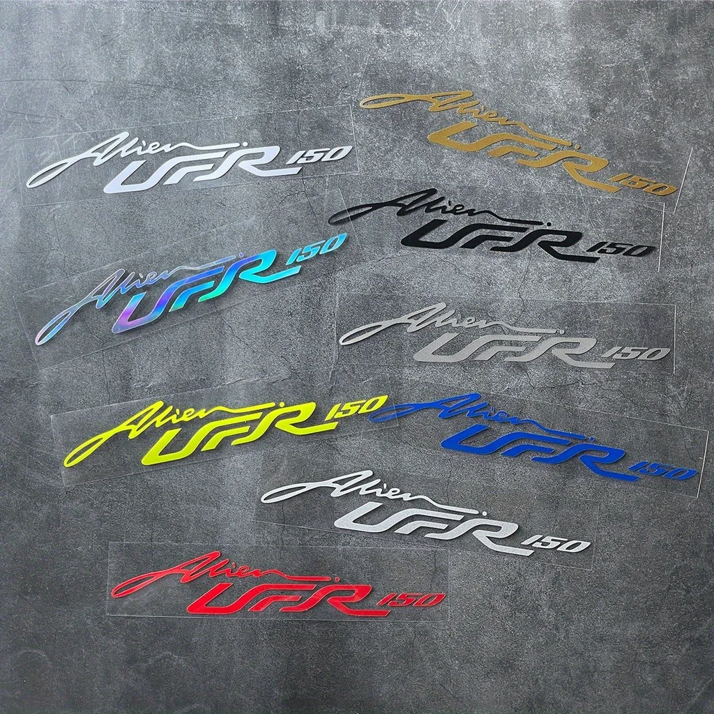 

Shiny Alien UFR150 Logo Decor Stickers Collection" - Suitable for application on car bumpers, skateboard decks,