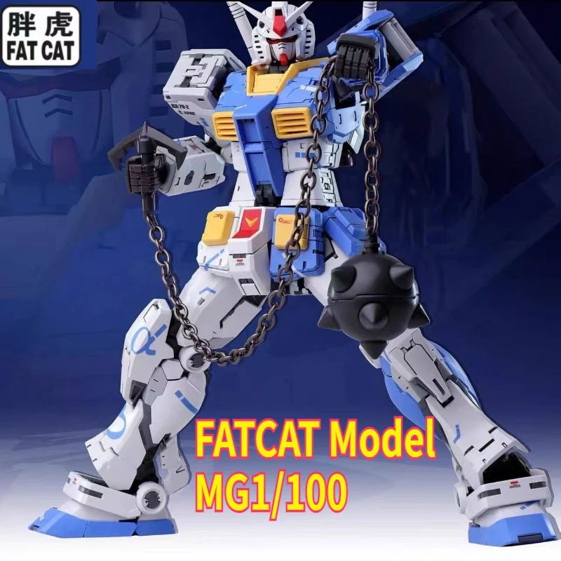

New FAT CAT Model MG 1/100 RX-78-2 Special Color Assembly Model Kit RG 1/144 2.0 Enlarged Ver Action Figure Plastic Model Toy