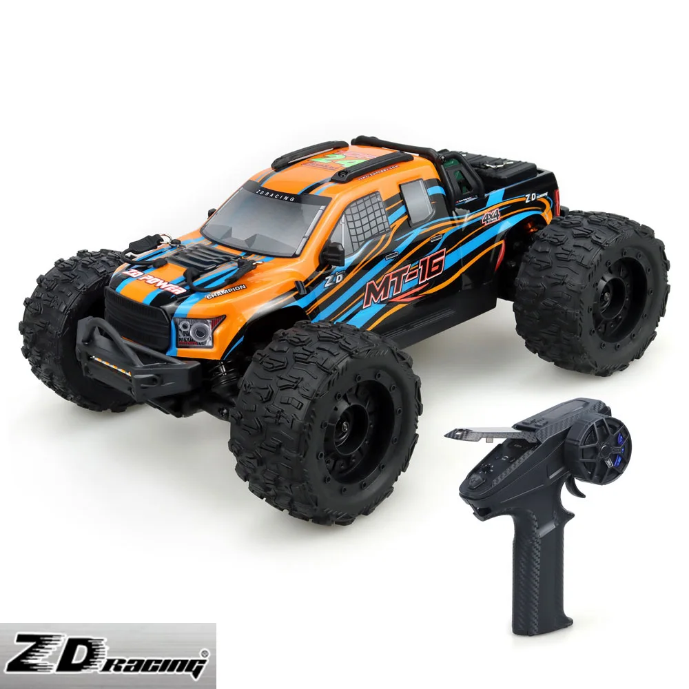 ZD RACING MT16 3S Brushless RTR 1/16 RC Electric Remote Control Model Car Monster Truck Adult Children's Toys